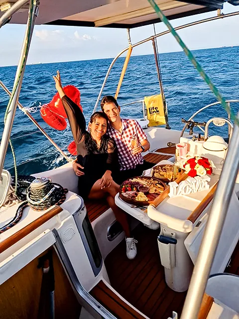 Celebraciones en yate, Manta - Ecuador